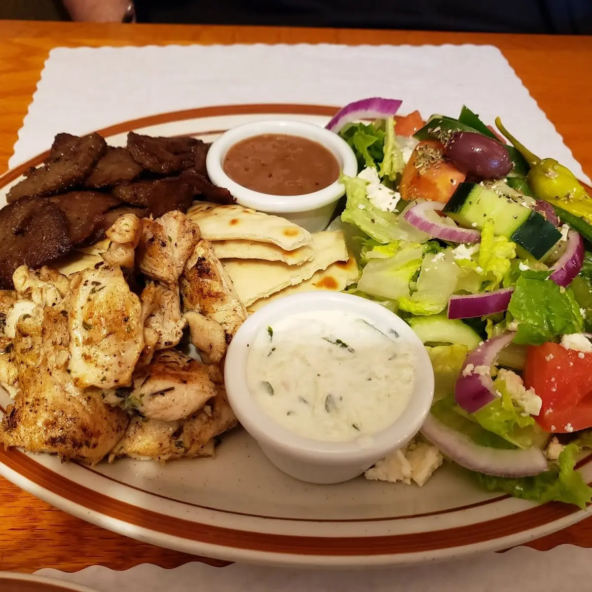 Gyro and Souvlaki Platter