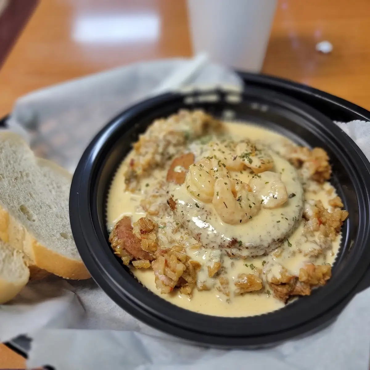Crab Cake over Jambalaya