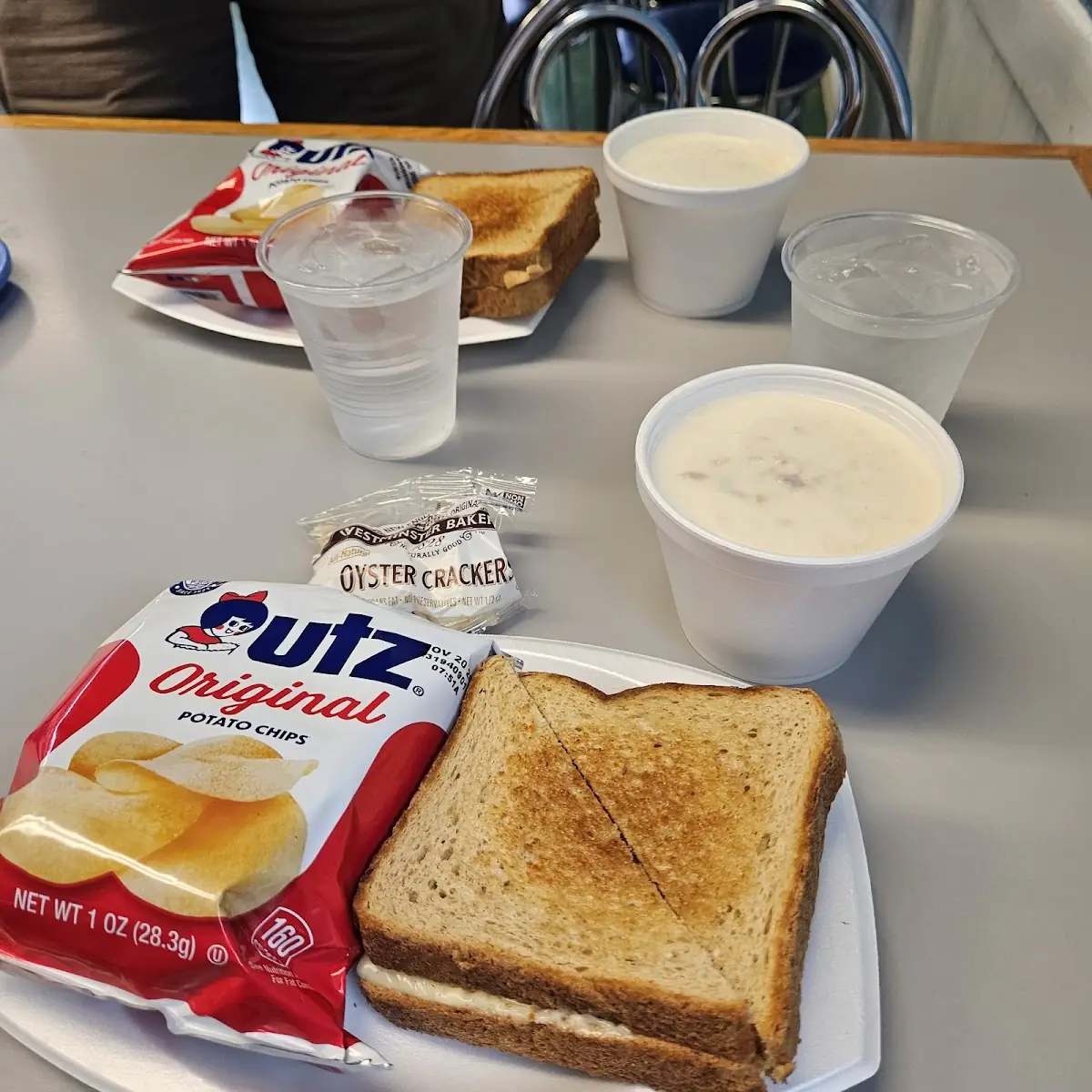 Clam Chowder Grilled Cheese Sandwich