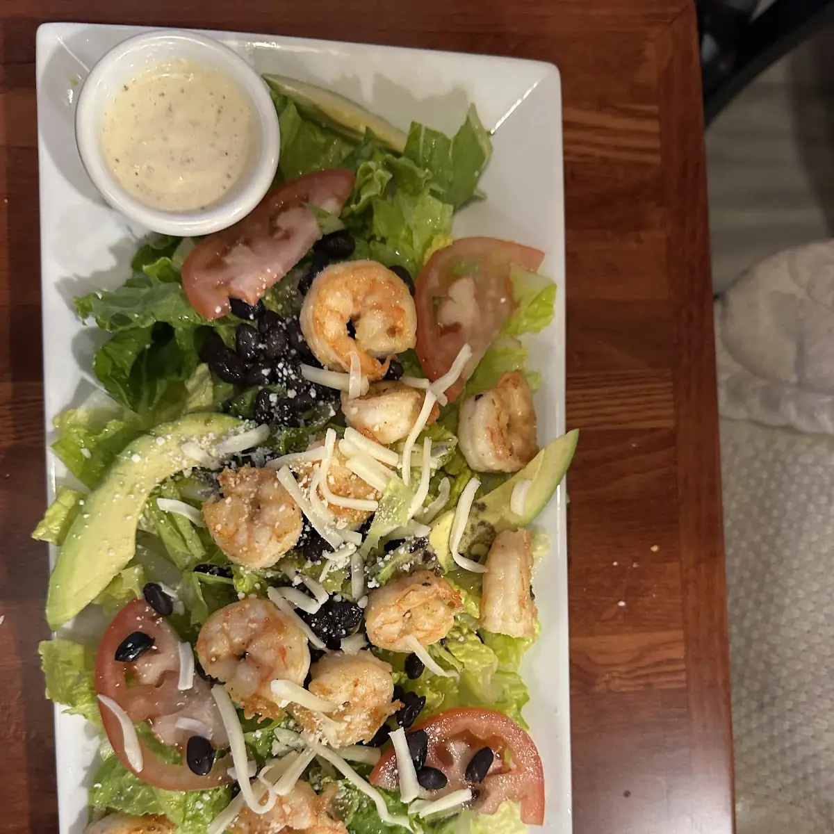 Caesar Salad with Shrimp
