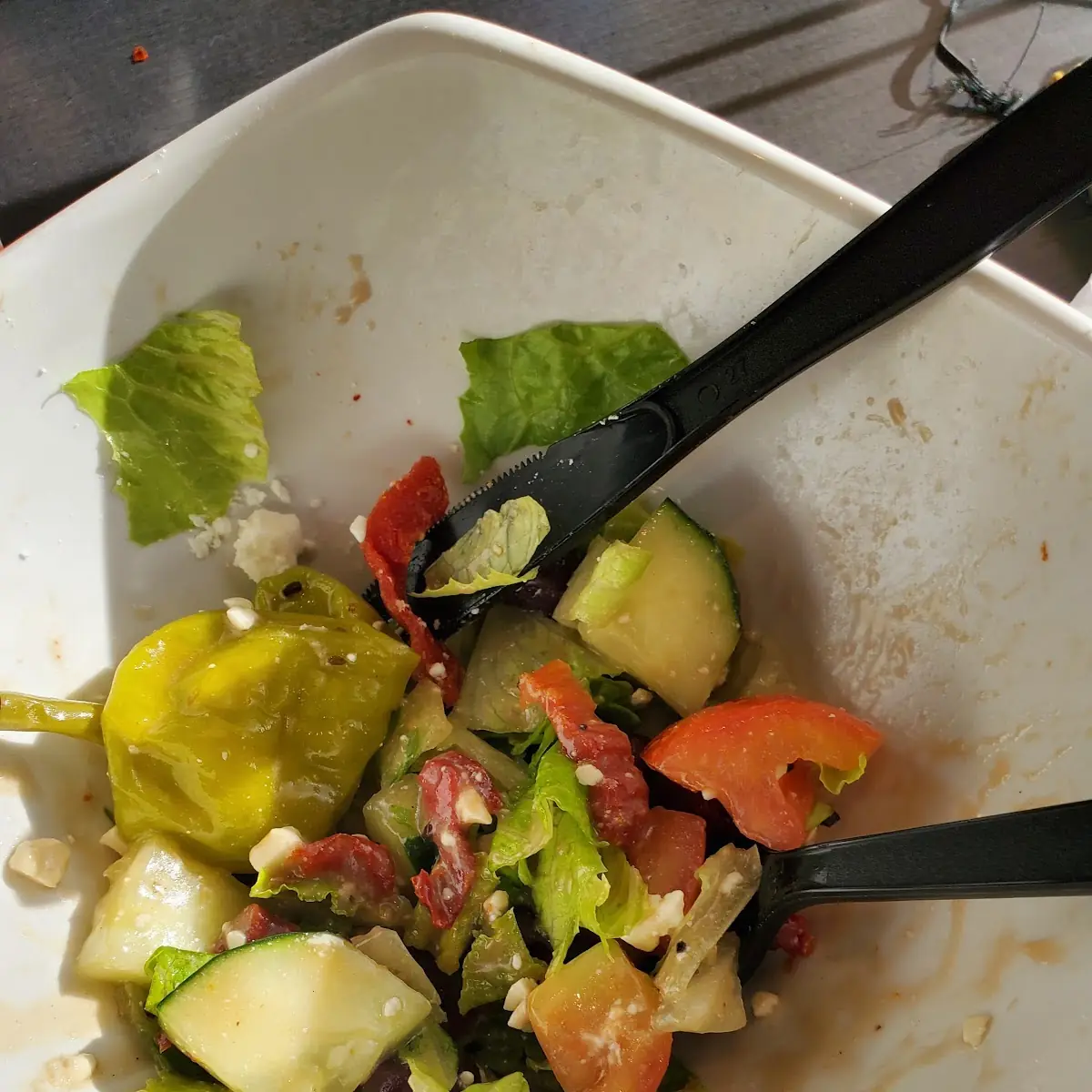 Greek Salad with Balsamic Dressing