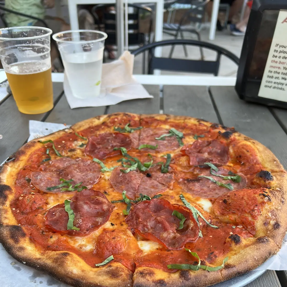 Basil Pizza Slice