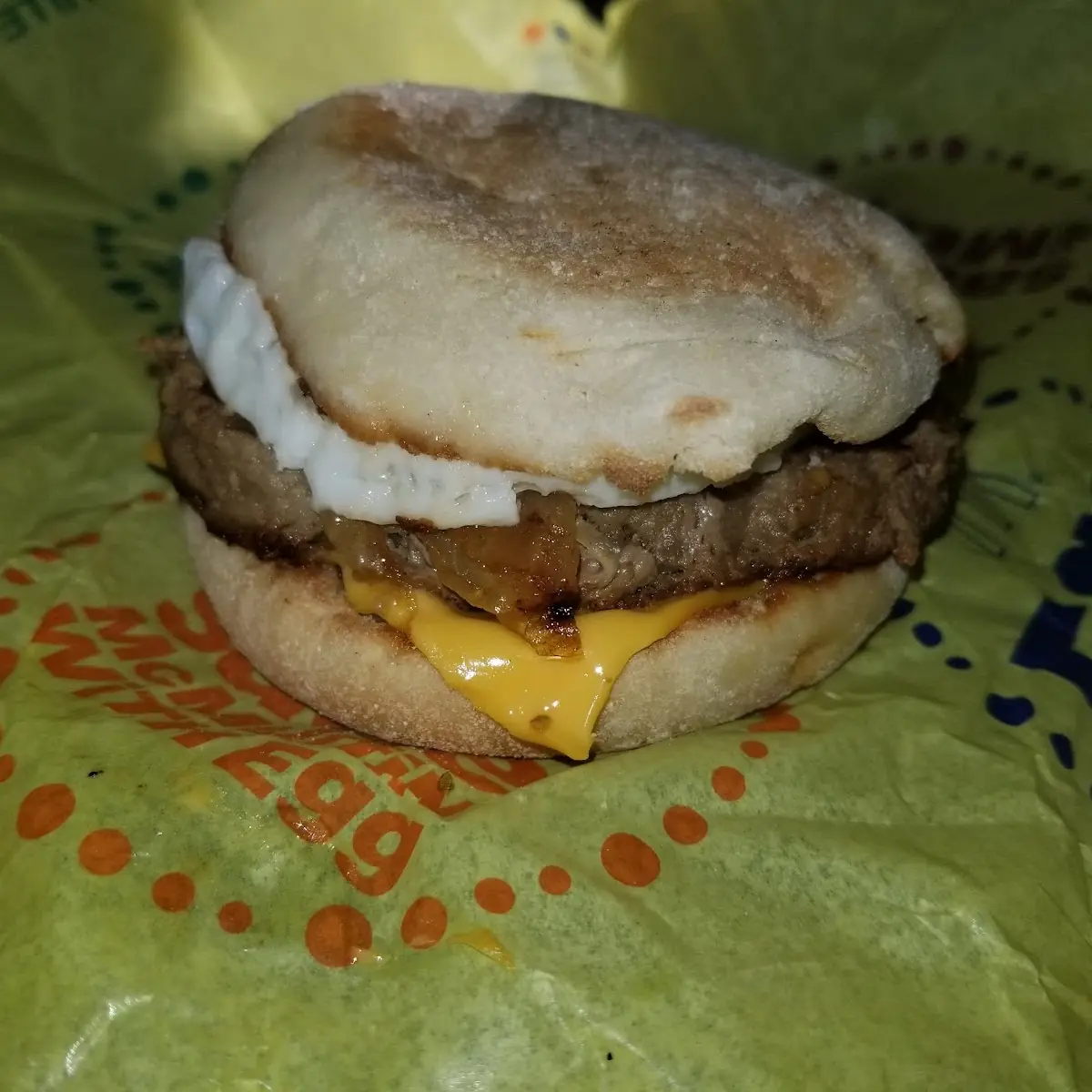 Steak Egg Cheese Mcmuffin