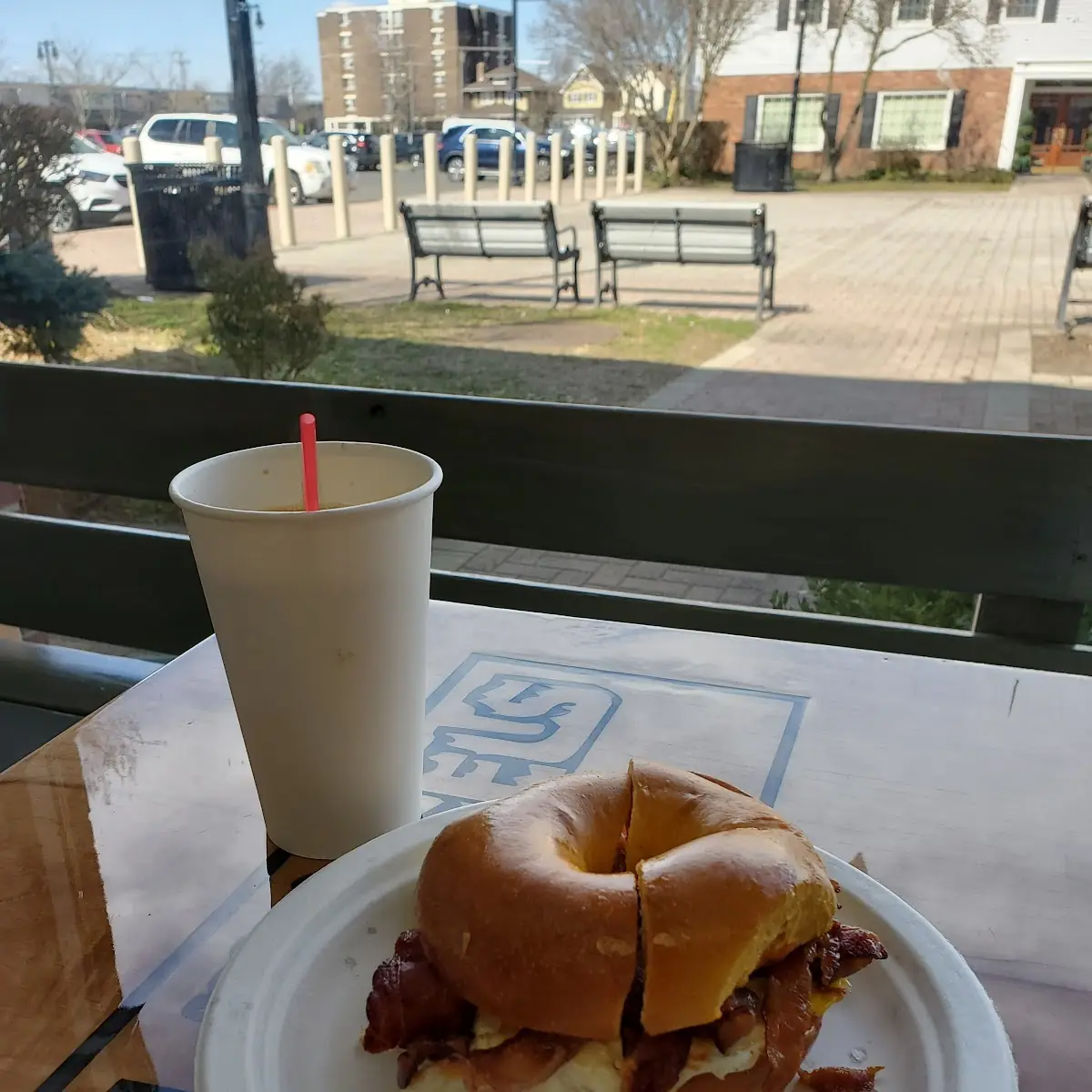 Bacon Egg and Cheese Bagel Sandwich