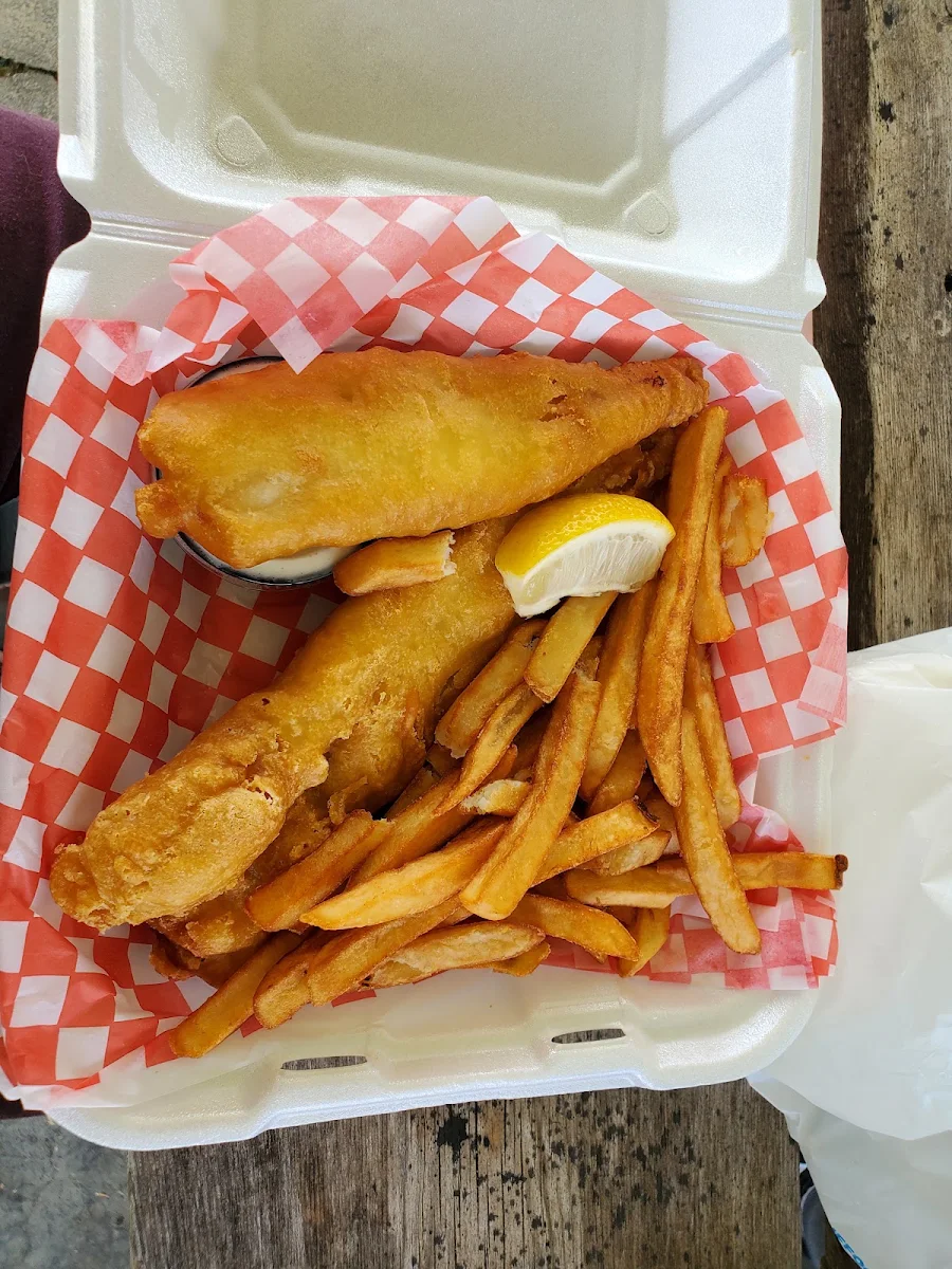 Fish and Chips, Scott's Pizza Burger
