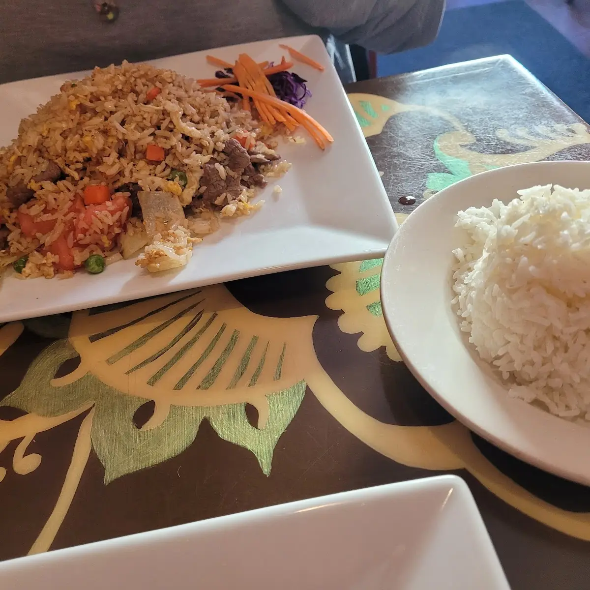Beef Fried Rice with Side of White Rice