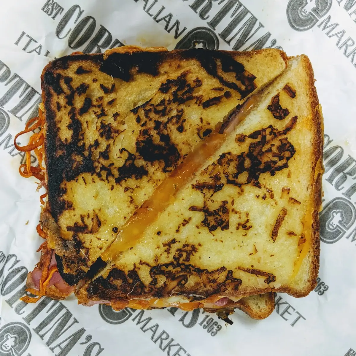 The Melting Point - Monte Cristo Style Grilled Cheese with Ham