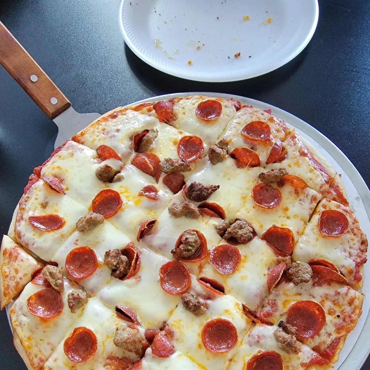 12 Inch Sausage and Pepperoni Pizza