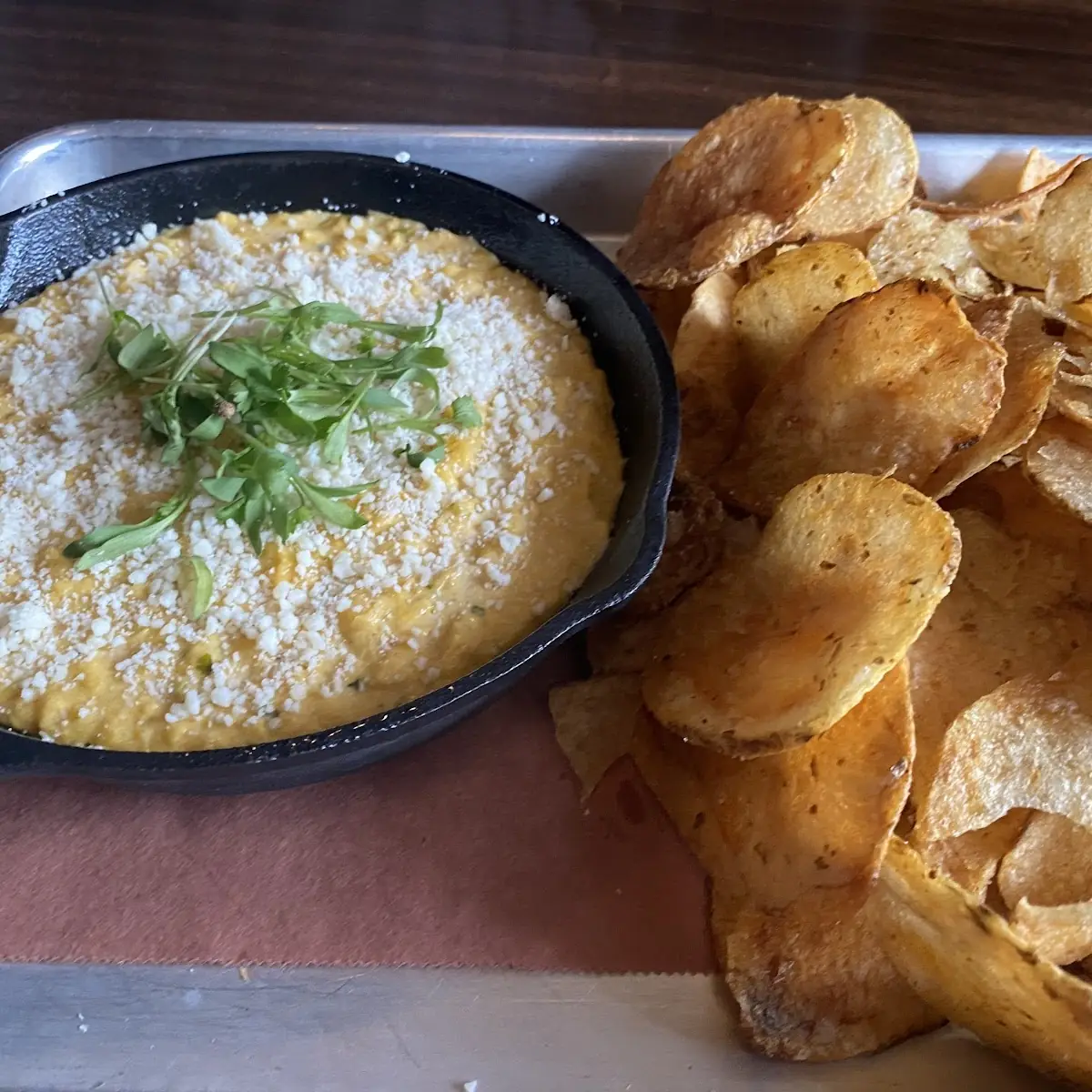 Mexican Street Corn Dip and Chips