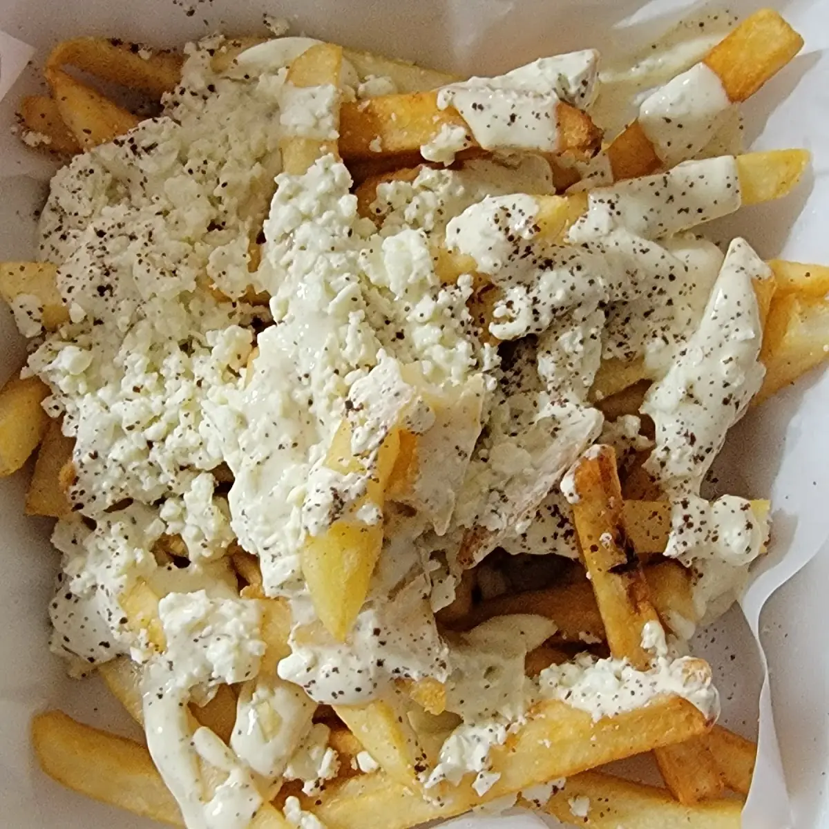 Greek Fries with Feta Cheese