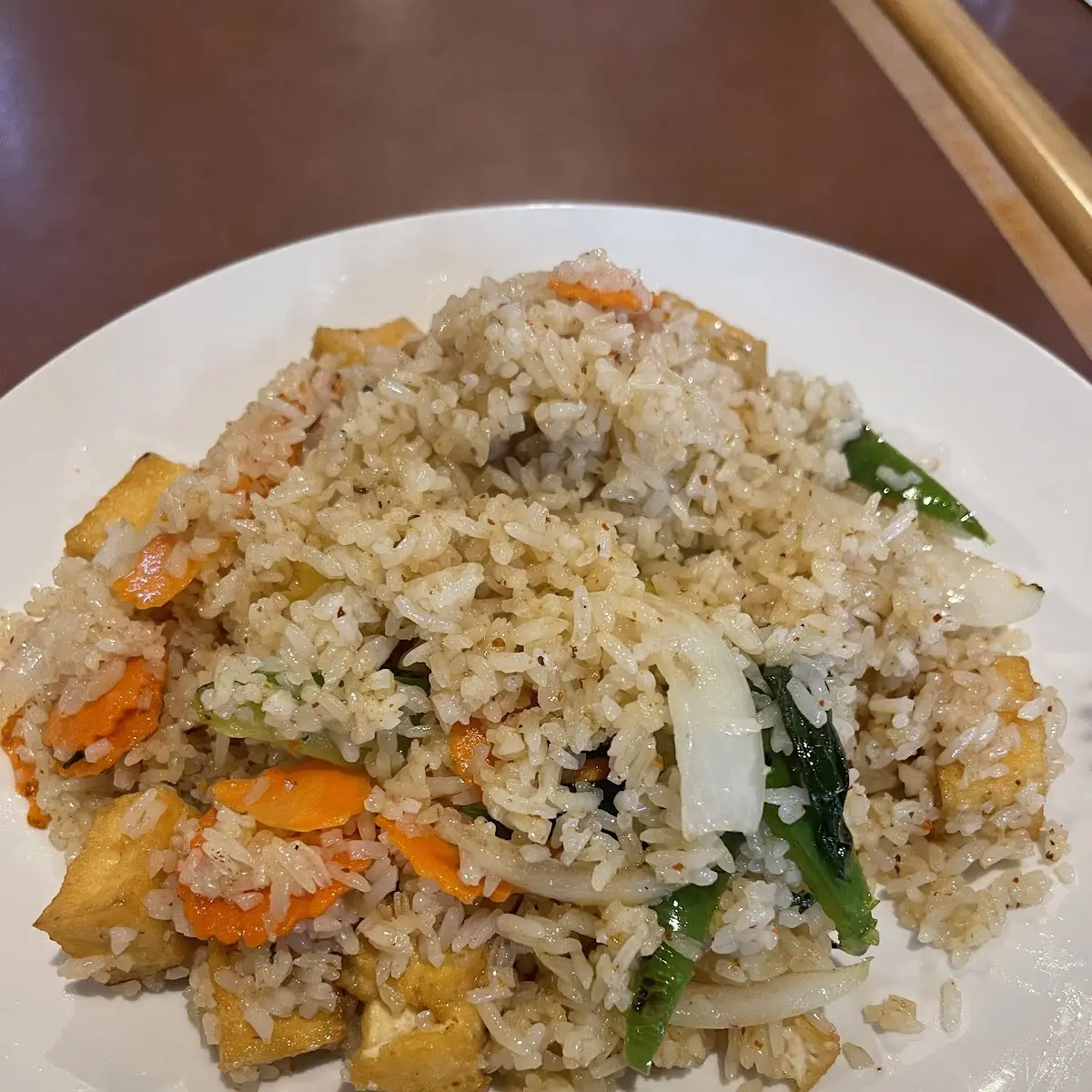 Basil Tofu Veg Fried Rice