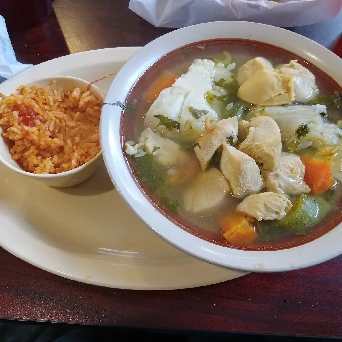 Caldo De Pollo Asado