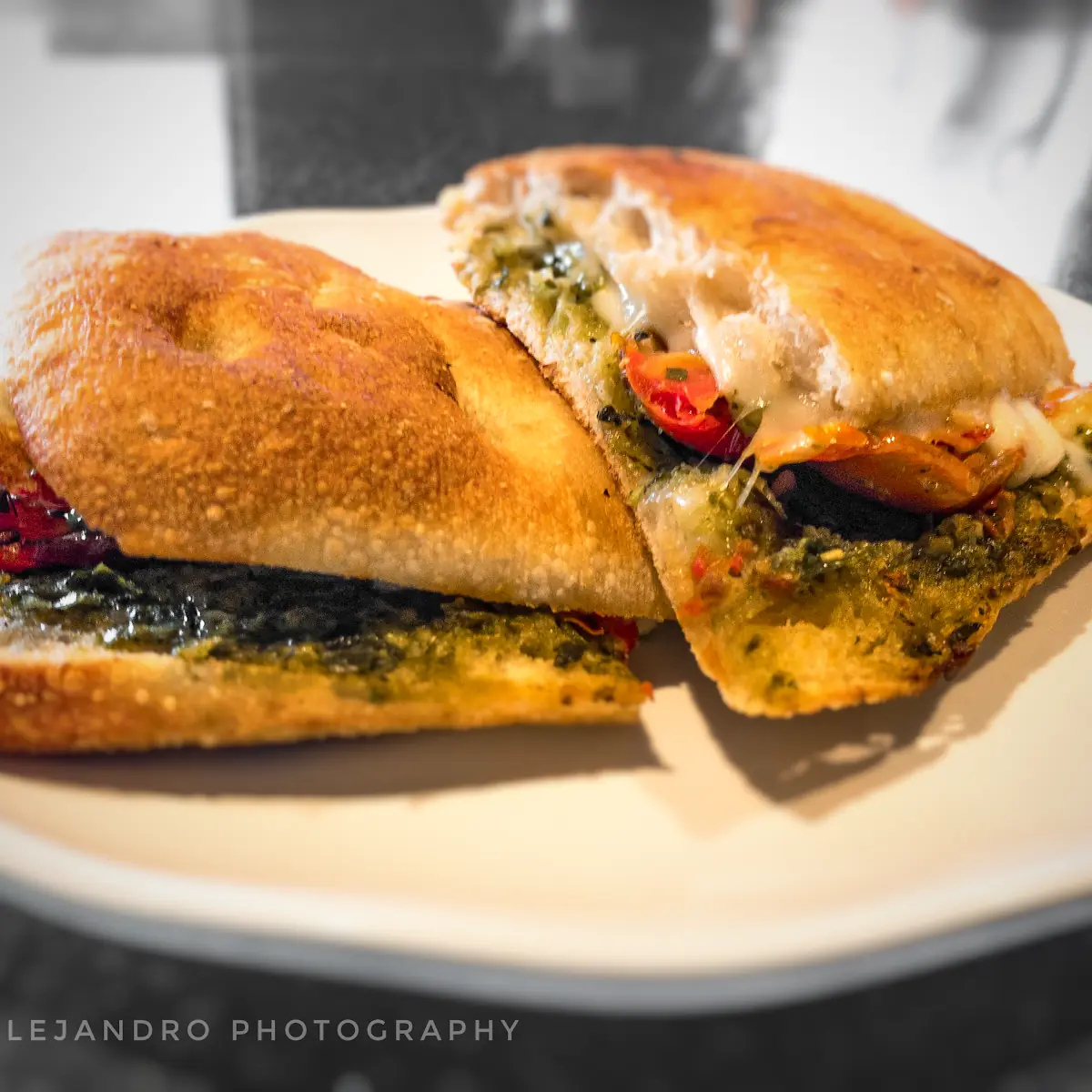 Tomato Pesto Mozzarella Panini