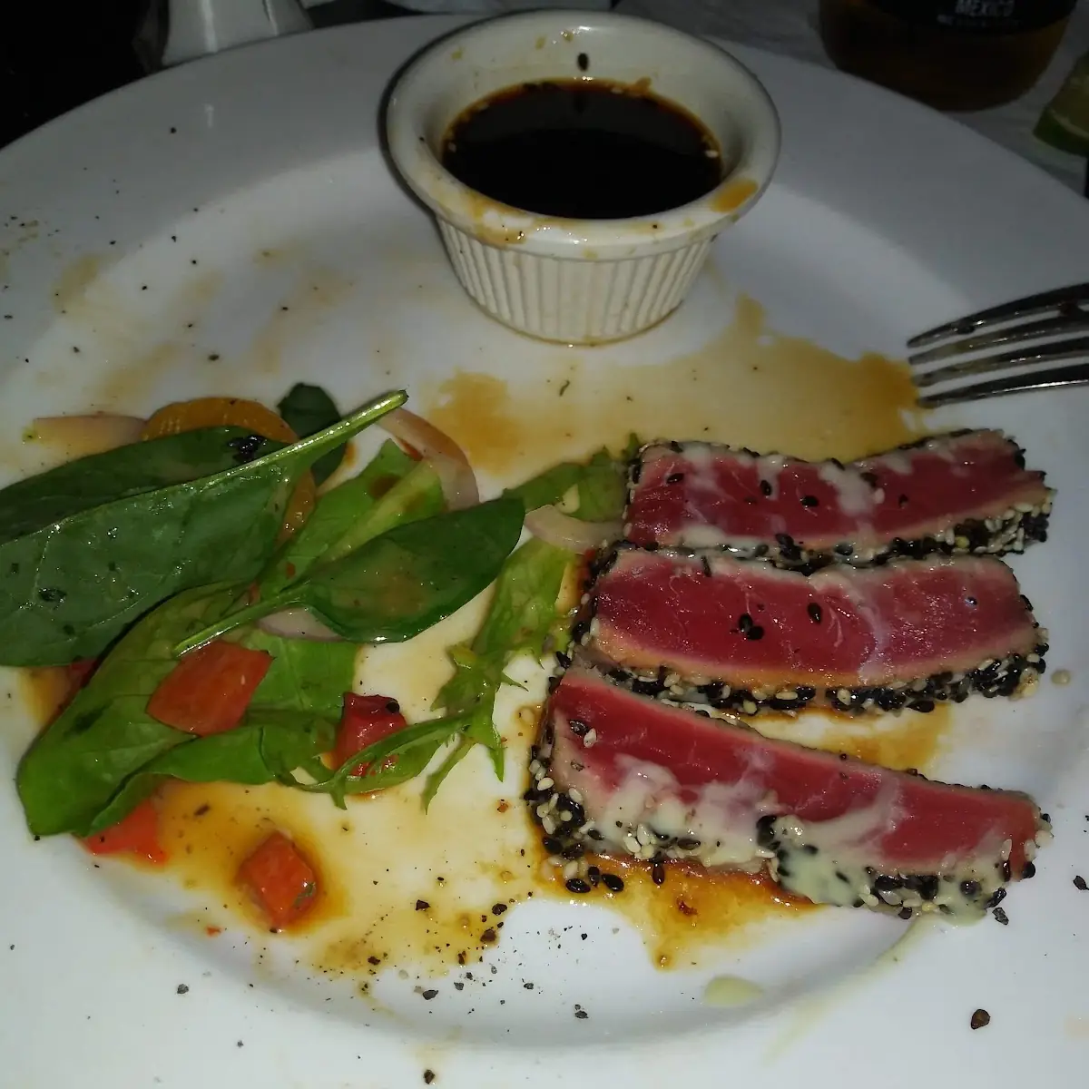 Ahi Tuna Salad Sesame Crusted Ahi Tuna
