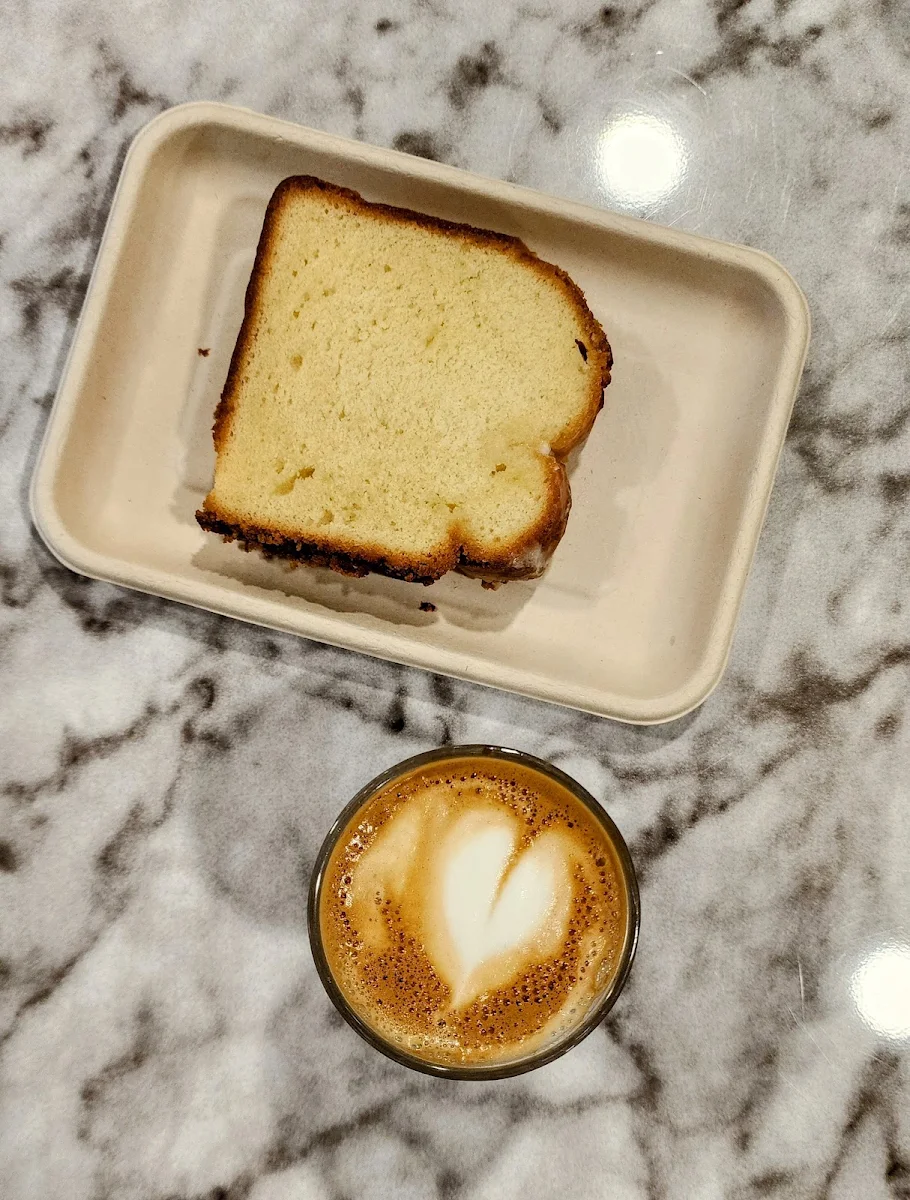 Cortado and Lemon Loaf