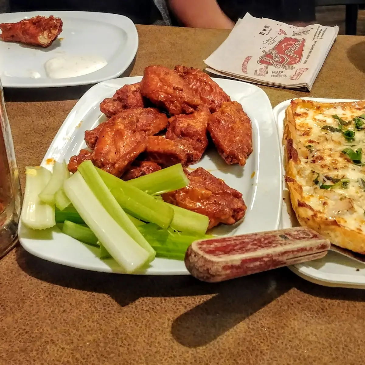 Wings and Spring Chicken Pizza