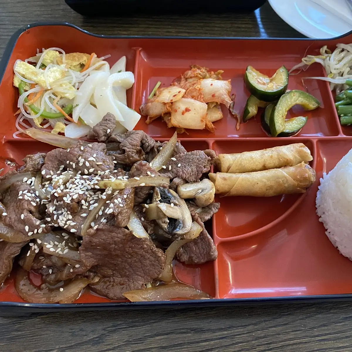 Spicy Beef Bulgogi Bento Box