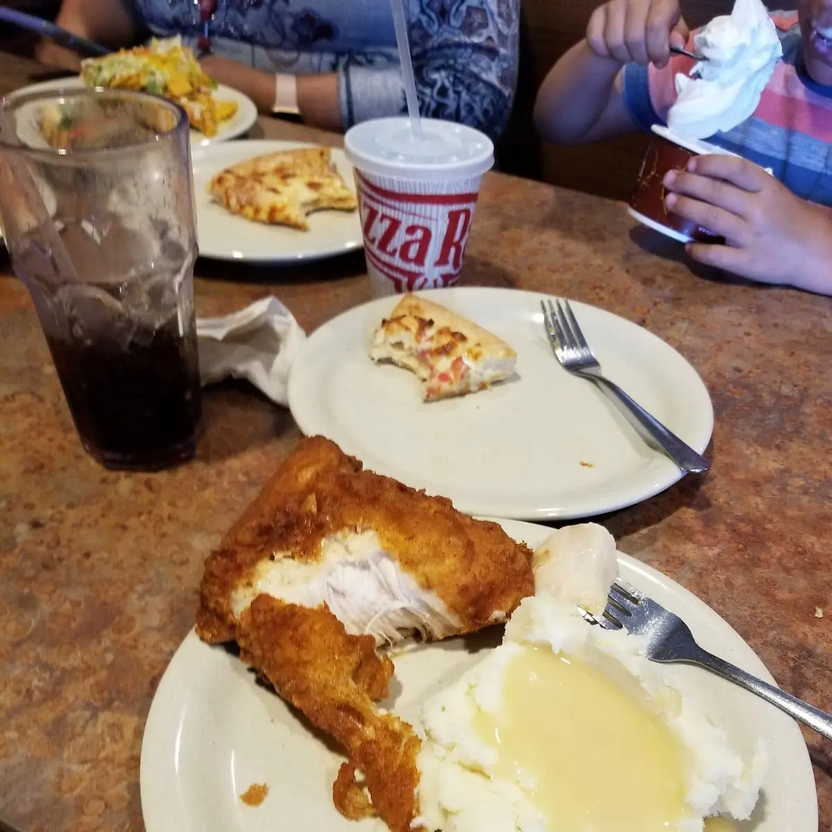 Fried Chicken and Mashed Potatoes and Gravy