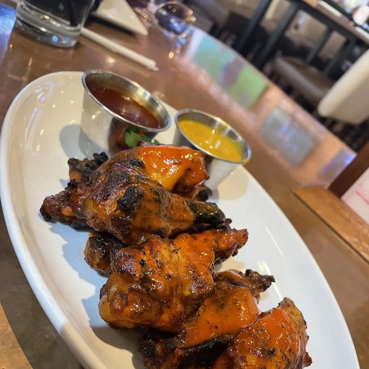 Smoked Chicken Wings with Buffalo Sauce