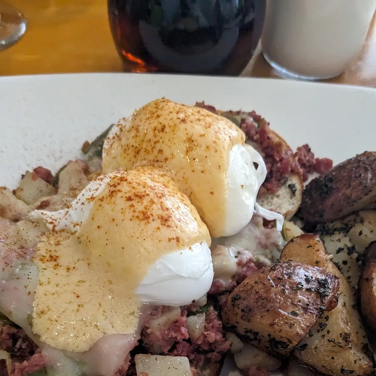Corned Beef Eggs Benedict