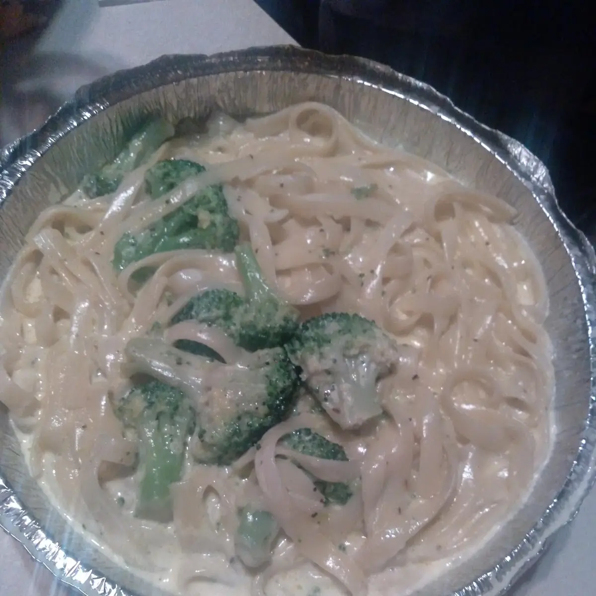 Fettuccine Alfredo with Broccoli