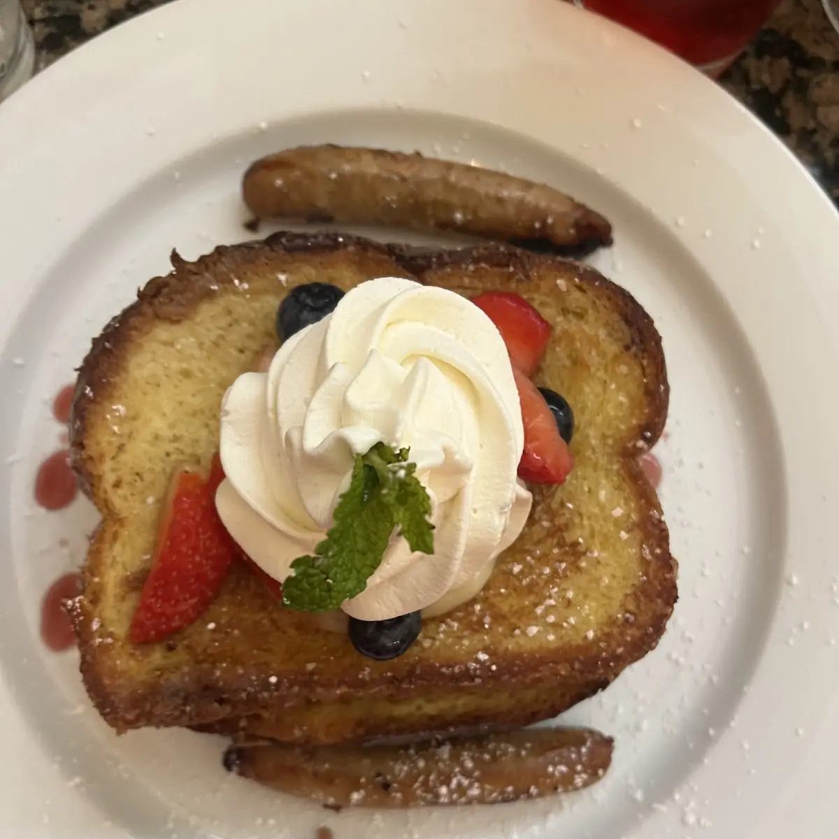 French Toast with Lemon Custard and Berries