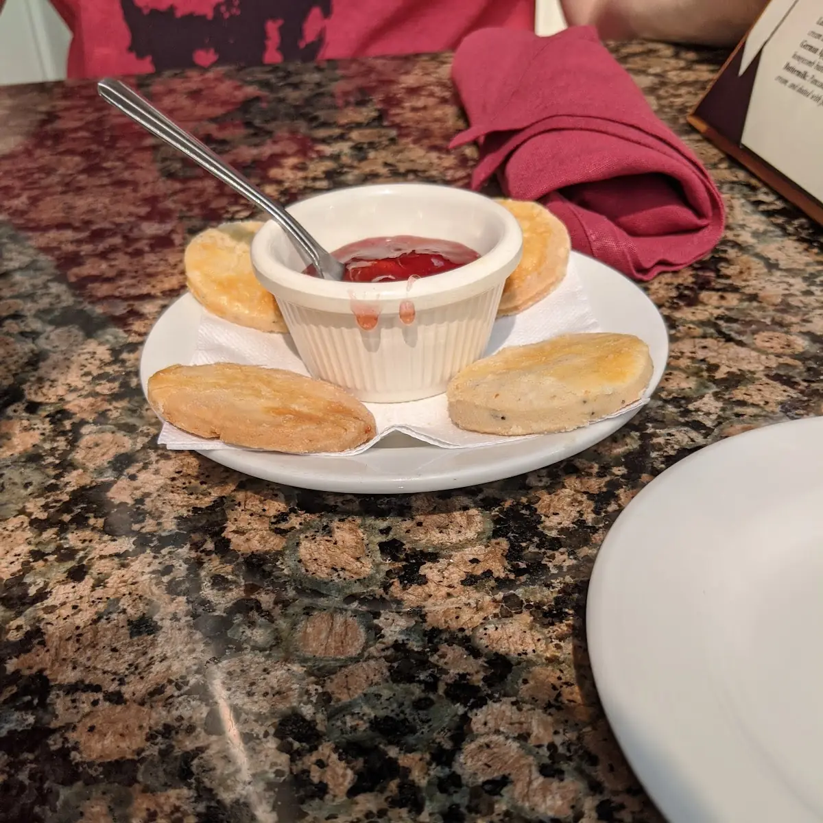 Lemon and Poppy Seed Scones with Strawberry Jam