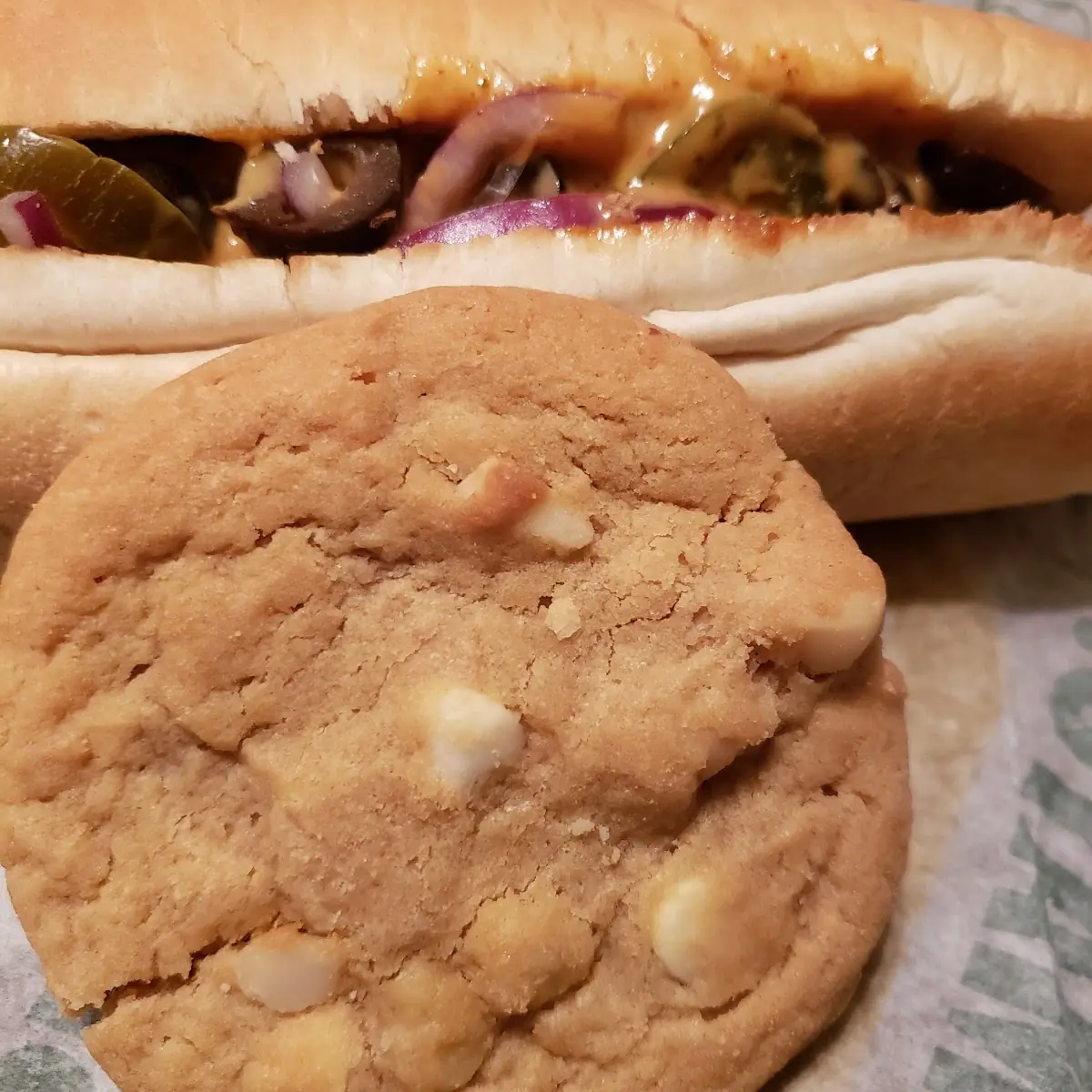 Steak Sub an Cookie