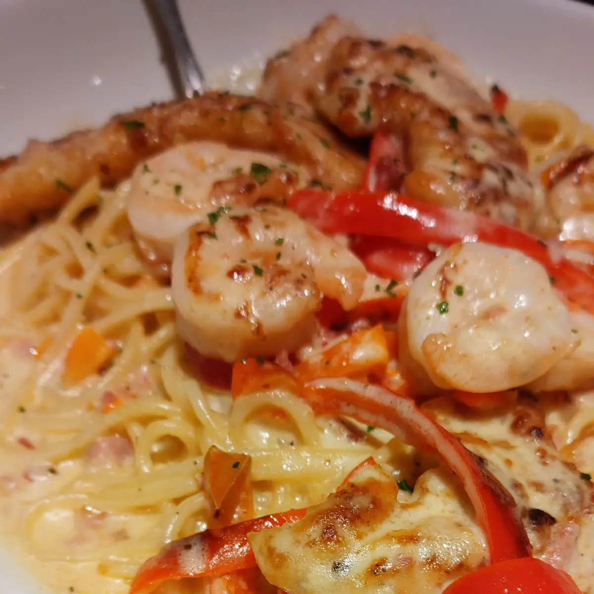Chicken & Shrimp Carbonara