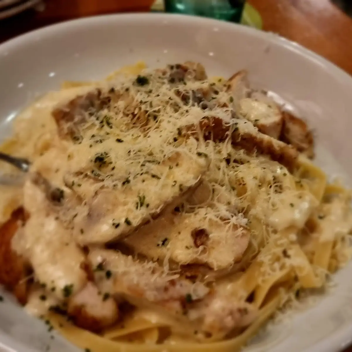 Fettuccine Alfredo with Chicken