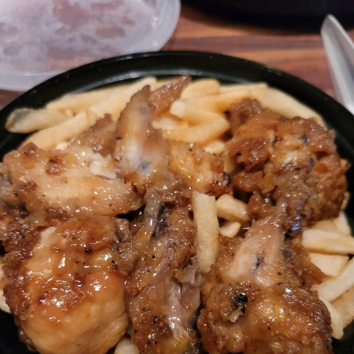 Lemon Pepper Wings and Fries