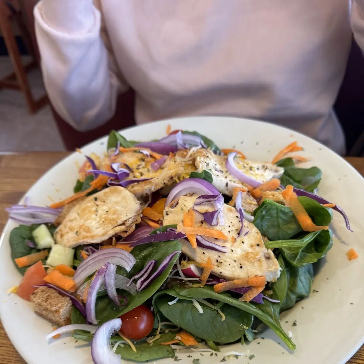 Spinach Salad with Chicken