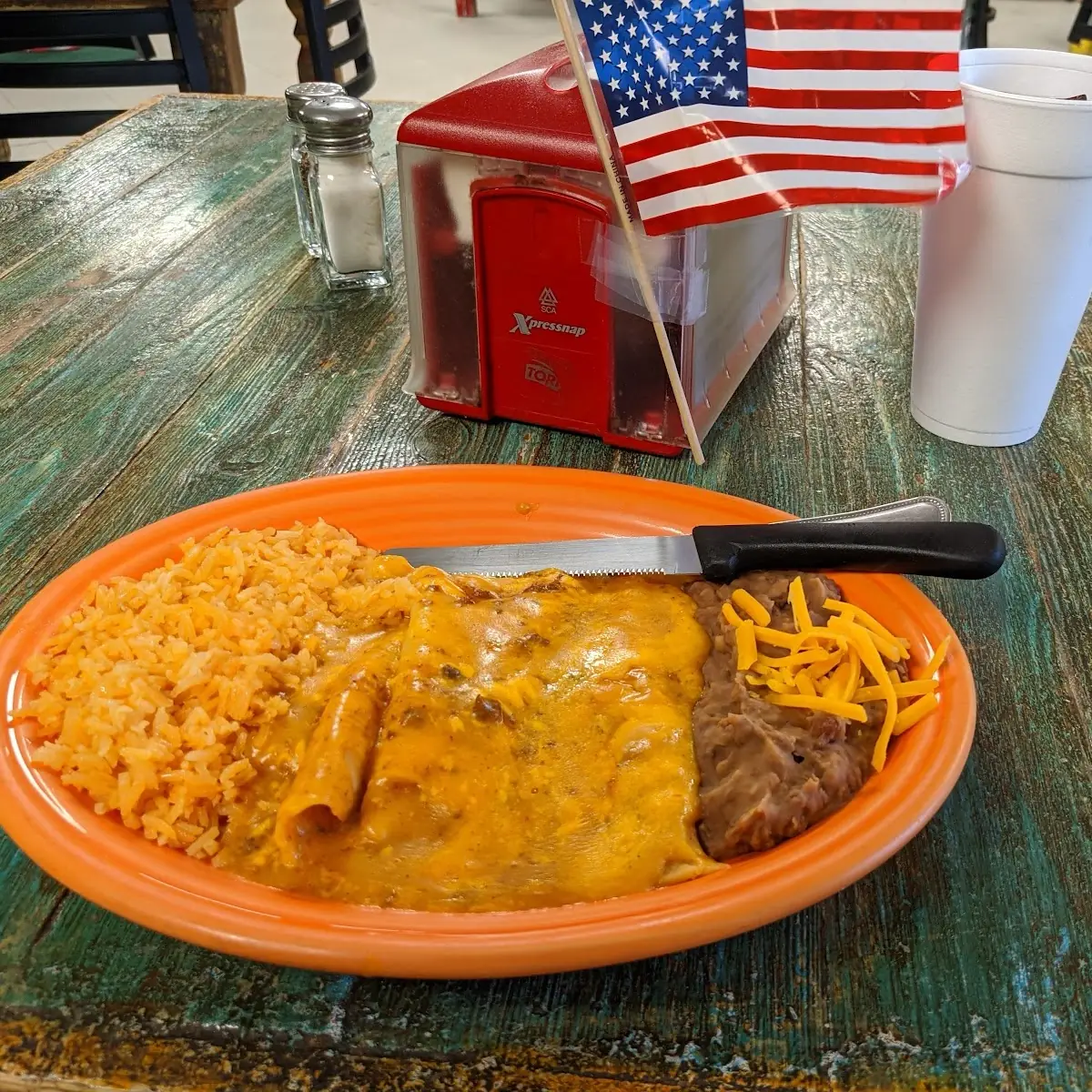Cheese Enchilada Plate