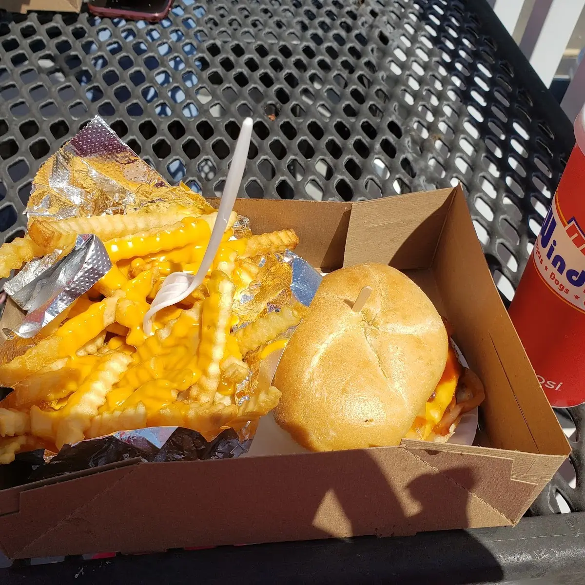 Bacon Cheeseburger with Fries with Cheese