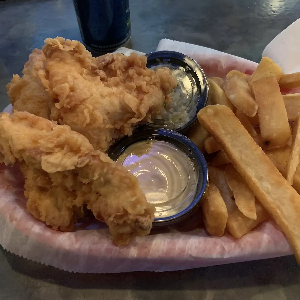 Fried Cod with Steak Fries
