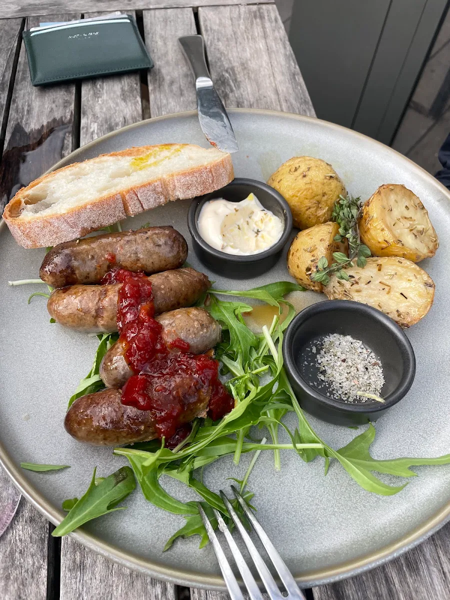 Lamb Sausages, Green Olive at Red Hill