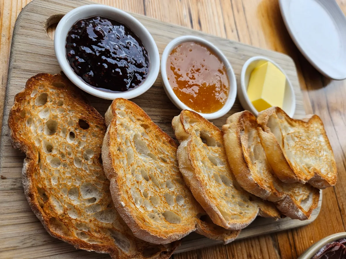 Toasted Ciabatta, Green Olive at Red Hill