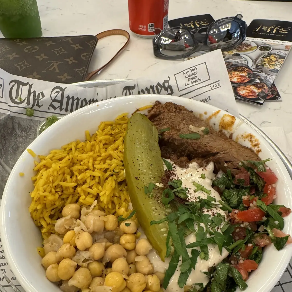 Chicken Rice Bowl with Hummus