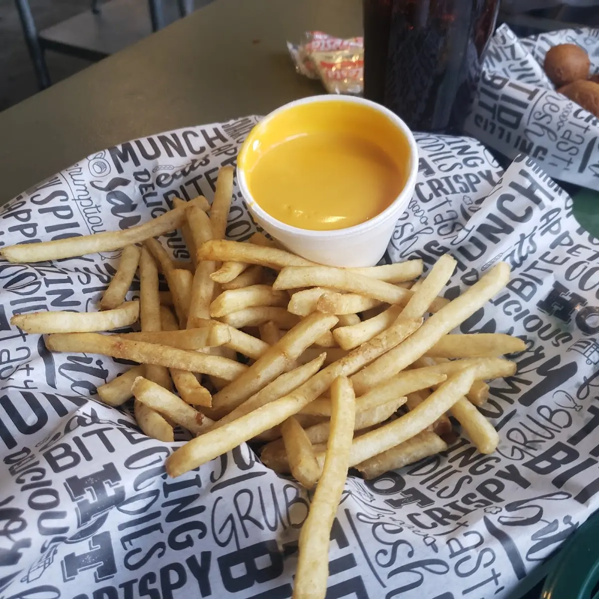Fries with Nacho Cheese
