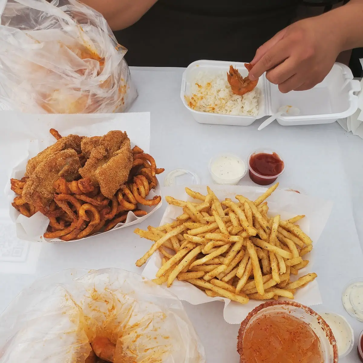 Fried Catfish Lemon Pepper Fries