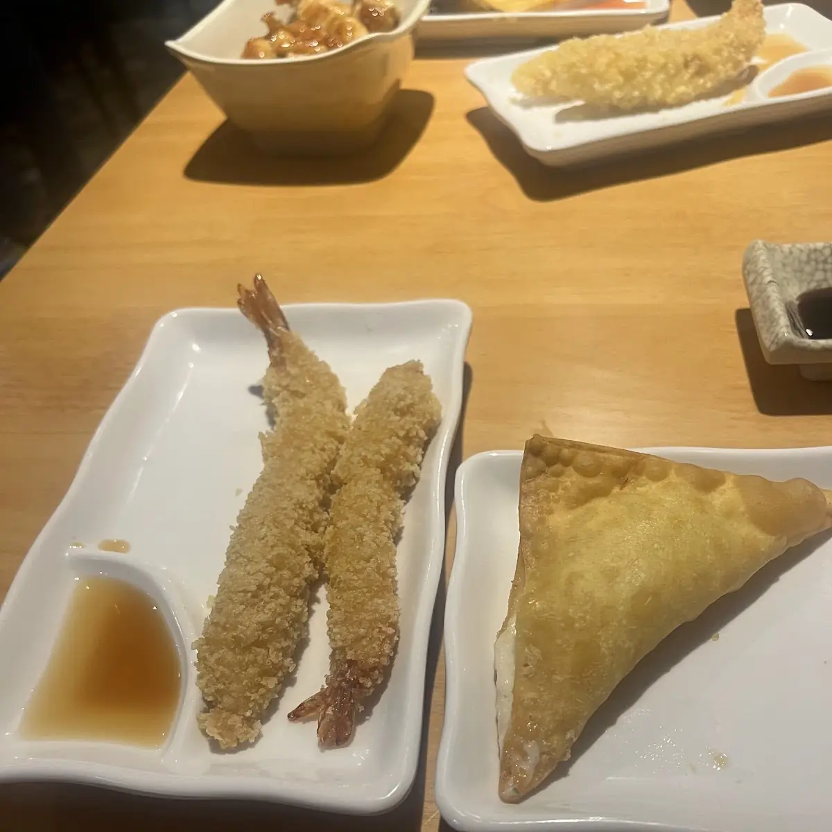 Tempura Shrimp and Crab Rangoon