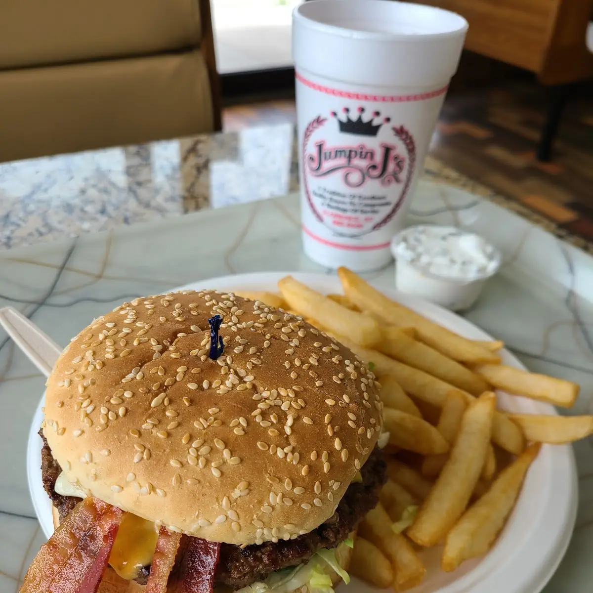 Bacon Cheeseburger with Fries