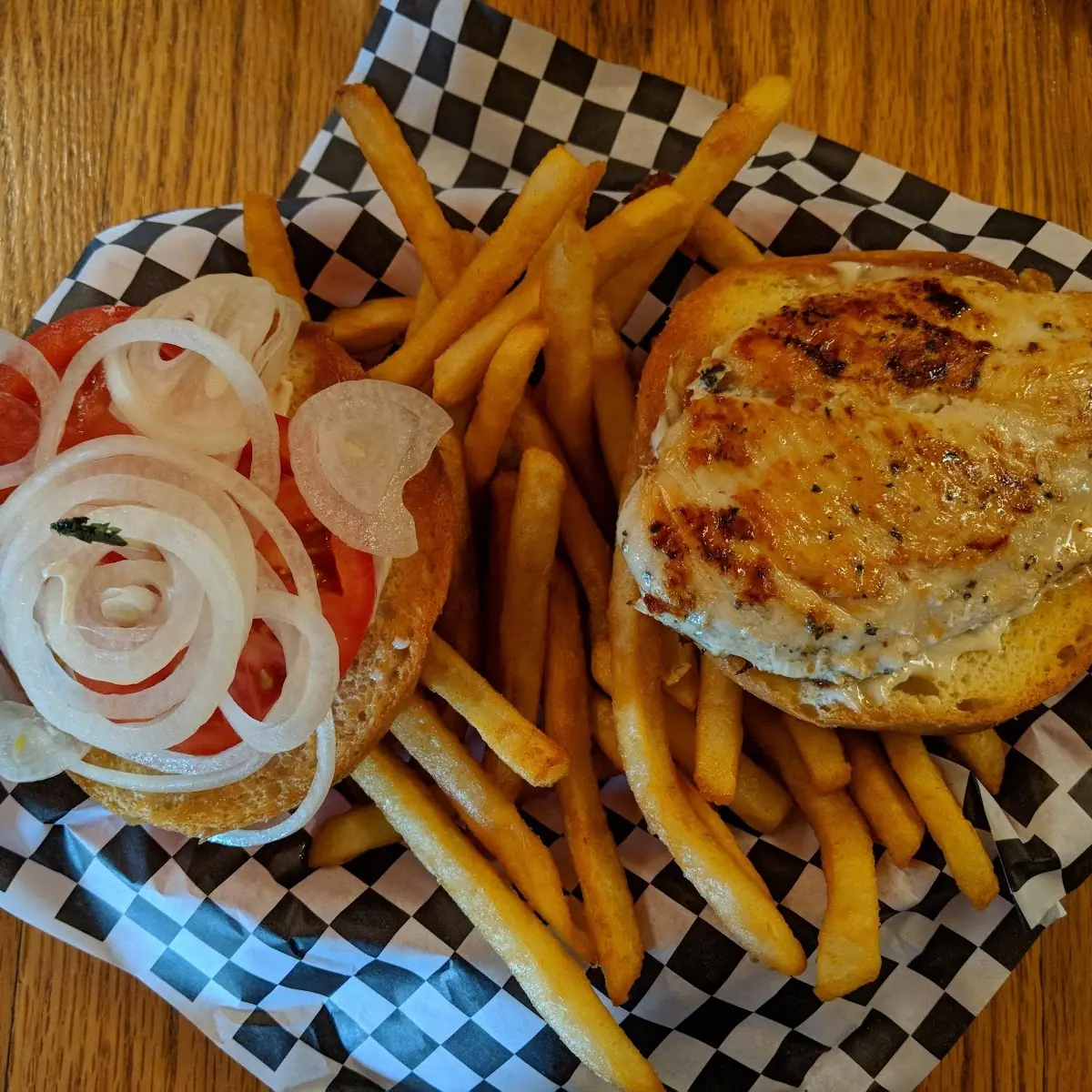 Chicken Burger Combo Fried Rice