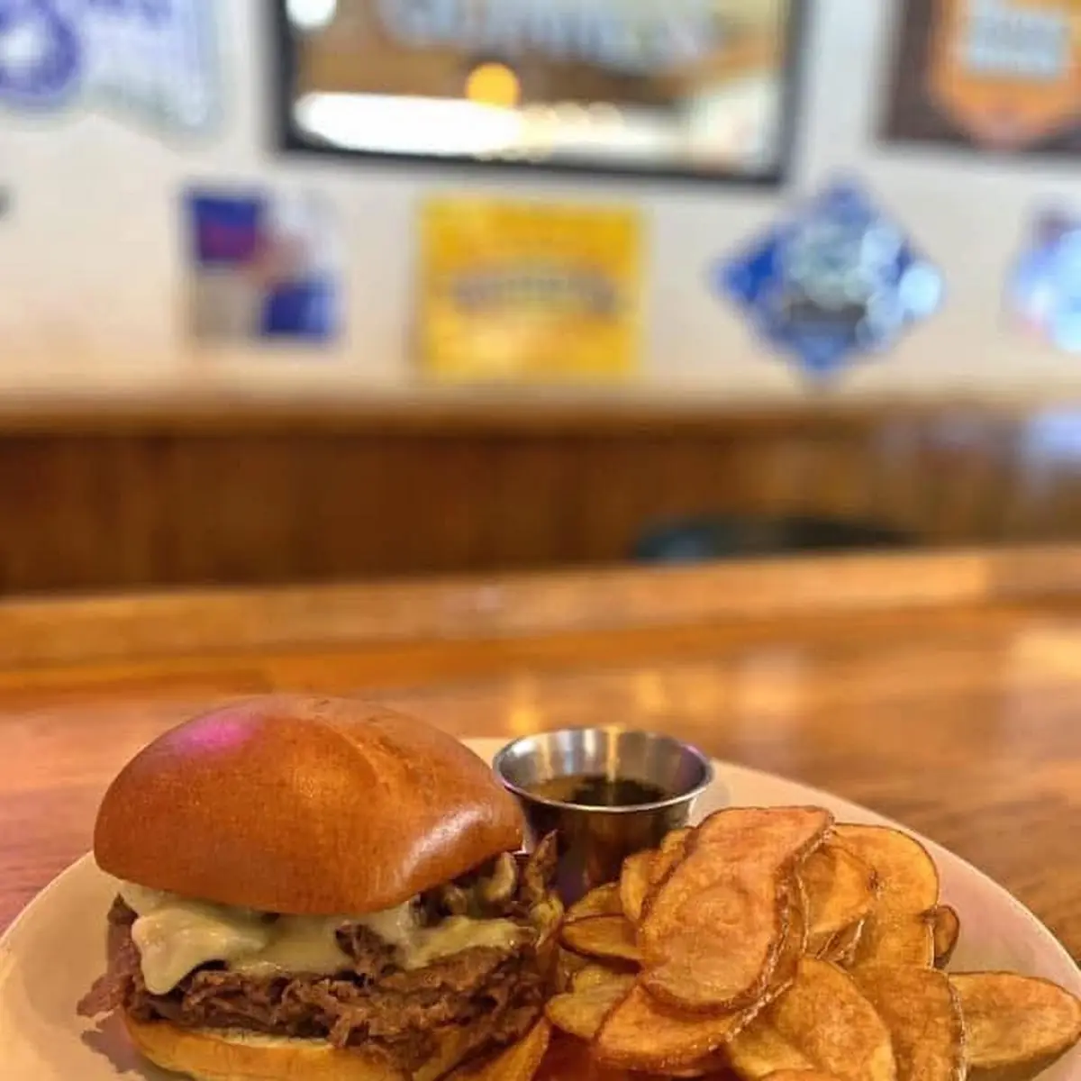 French Dip Sandwich with Homemade Chips