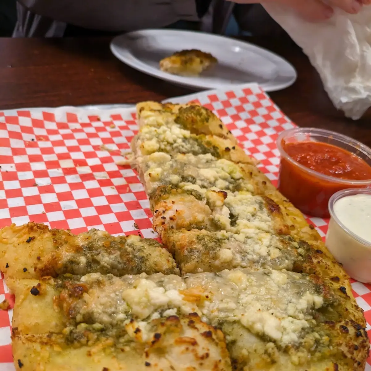 Pesto Cheesy Bread Sticks