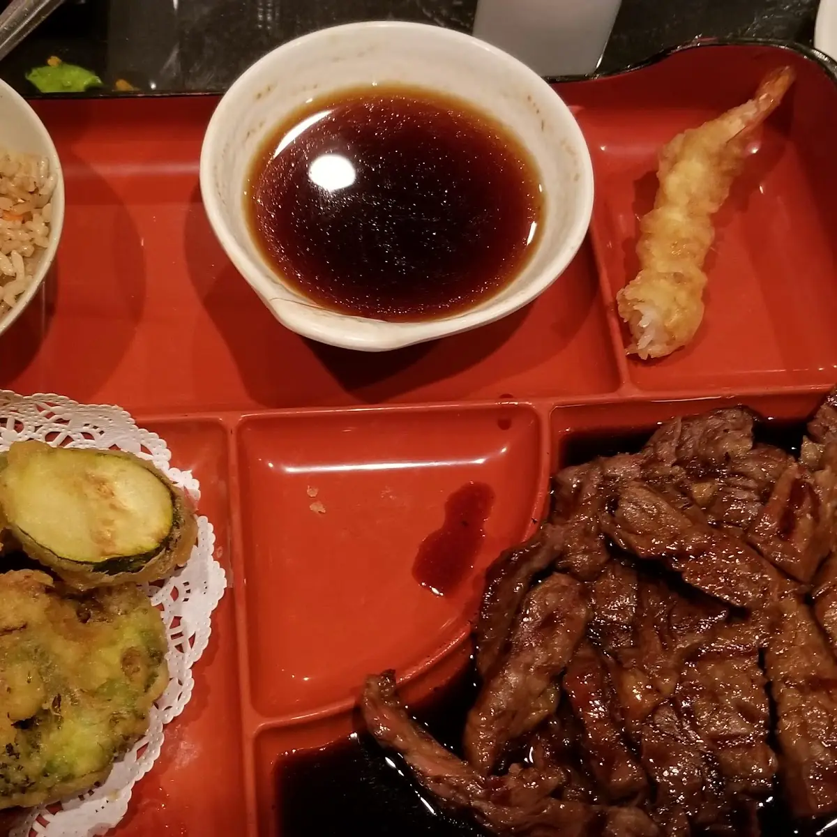 Tempura & Beef Teriyaki Combination