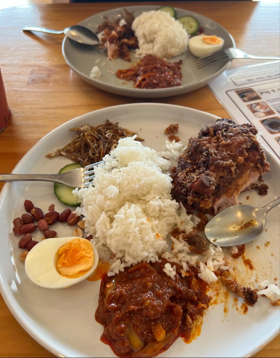 Nasi Lemak With Beef Rendang, Aunty Alice Kopitiam