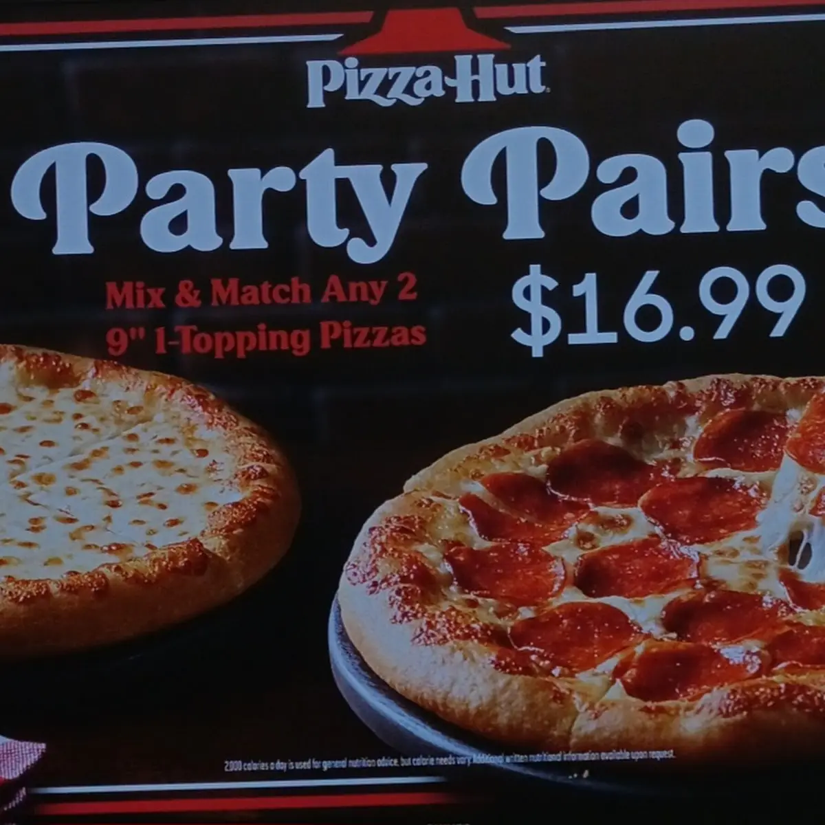 Mix & Match Any 2 9 1 Topping Pizzas 16 99