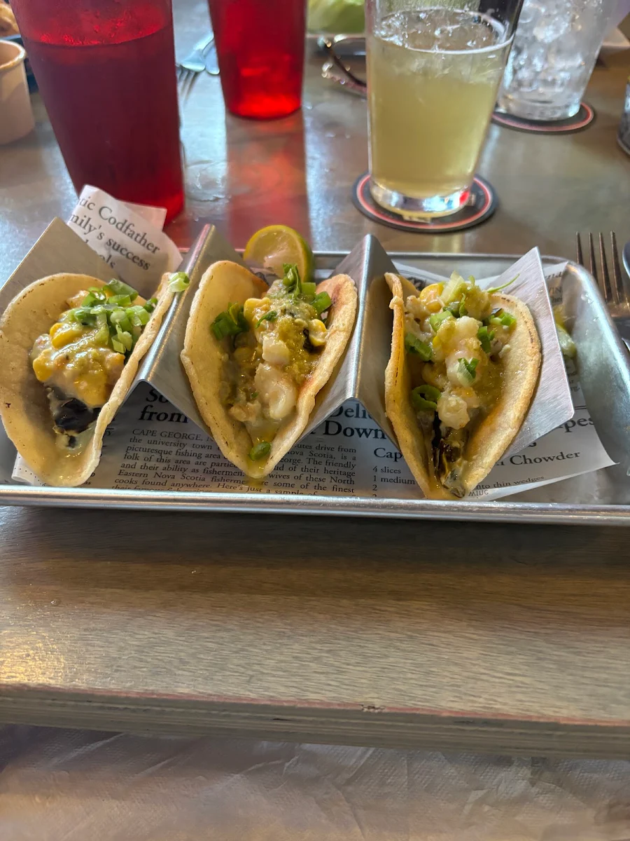 Shrimp Tacos De Chorizo