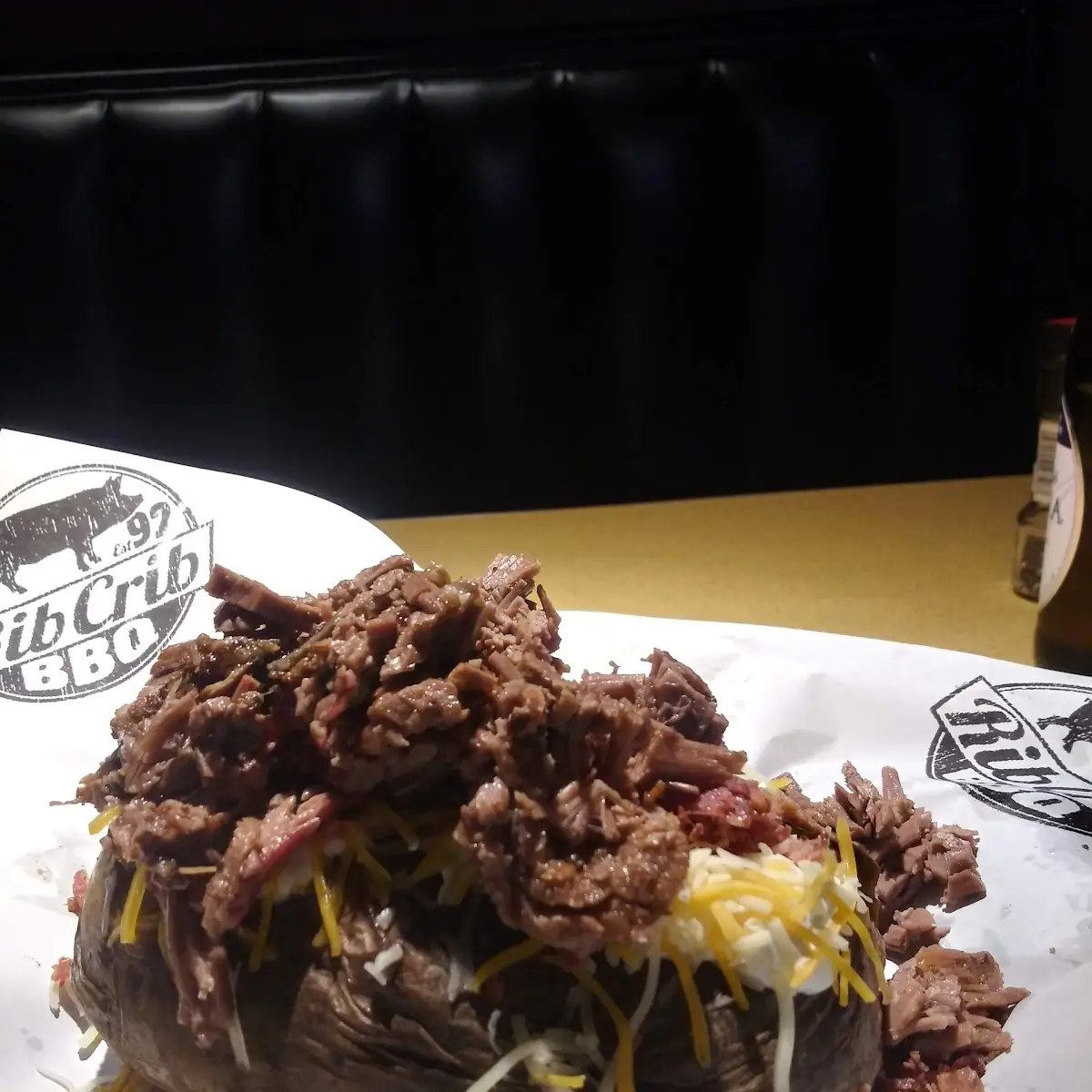 Loaded Baked Potato with Chopped Brisket